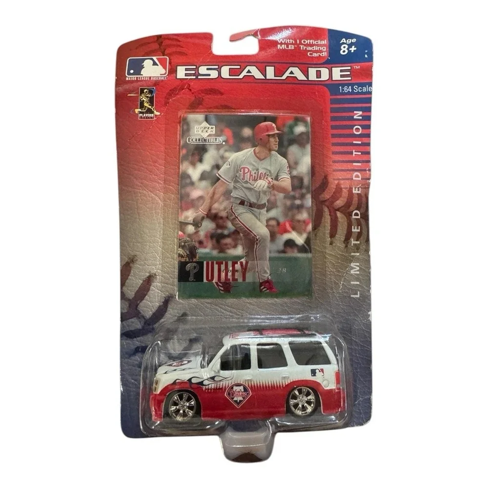 Chase Utley Upper Deck Phillies‎ Cadillac Escalade 1:64 Die Cast With Card